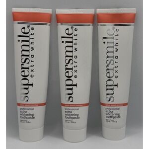 3 SUPERSMILE EXTRA WHITE PROFESSIONAL EXTRA WHITENING LOTUS PEACH MINTEA  2.5 OZ
